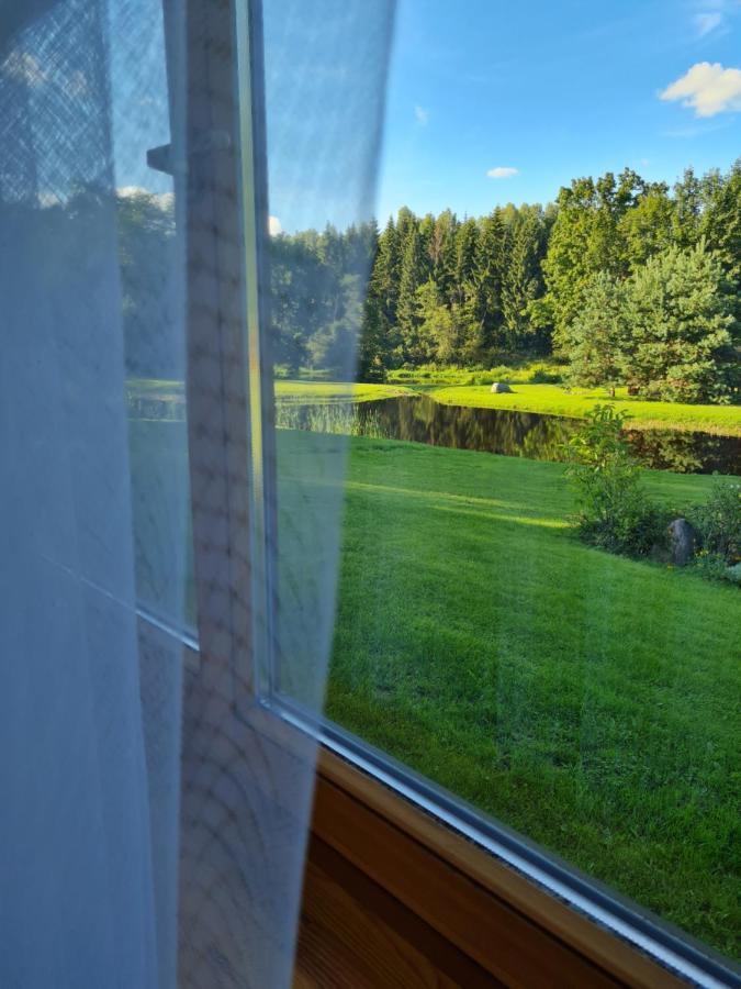 Atostogu Namelis-Pirtis Prie Upes Villa Anykščiai Dış mekan fotoğraf